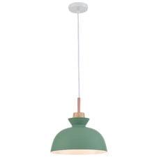 Bara Aluminium Metal & Wood Pendant Light