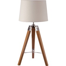 65.5cm Nicki Natural Small Tripod Table Lamp