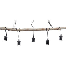 Black 5 Bulb Pendant Light Holder