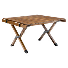 Foldable Roll-Up Low Bamboo Outdoor Table