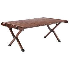 Foldable Roll-Up Low Bamboo Outdoor Table