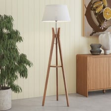 Luce Bamboo Tripod Floor Lamp