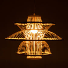 Liam Bamboo 3 Layer Pendant Light