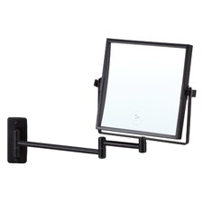 Ablaze Matte Black Square Shaving Mirror