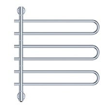 Thermorail 600mm Swivel Round Heated Towel Rail