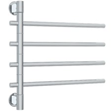 Non-Heated 600 x 540mm Round 4 Bar Swivel Towel Rail