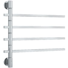Non-Heated 600 x 540mm Square 4 Bar Swivel Towel Rail