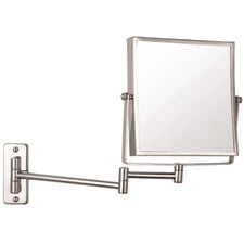 Ablaze Chrome Wall Mounted Shaving Mirror