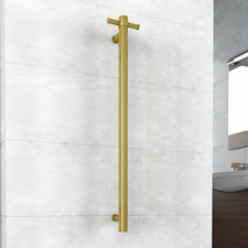 Thermorail 900mm Vertical Heated Towel Rail with Hook