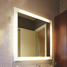 Rectangular Borderless Backlit Mirror