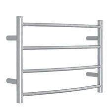 Thermorail Curved Round 600mm Chrome Heated Towel Ladder