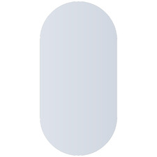 Ablaze Oval Glue-to-Wall Mirror