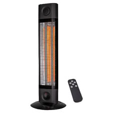 Cedar 1800W Black Outdoor Portable Heater