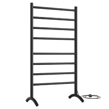 Thermorail 600 x 1080mm Matte Black Heated Towel Stand