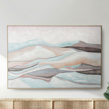 Mountain Landscape Framed Canvas Wall Art