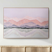Pink Landscape Framed Canvas Wall Art