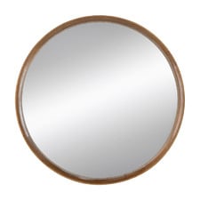 Yarrabah Round Pine Wood Wall Mirror