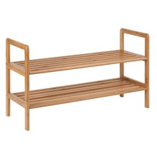 2 Tier Bamboo Shoe Shelf