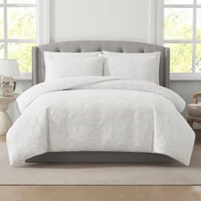 Off White Trailing Laurissa Quilt Cover Set