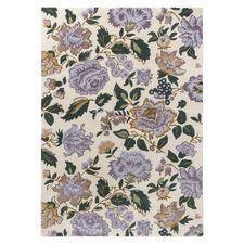 Heather Purple Wendling Floral Hand-Tufted Wool Rug