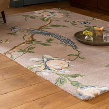Truffle & Seaspray Summer Palace Hand-Tufted Wool-Blend Rug