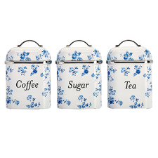 3 Piece China Rose Canister Set