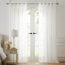 Adain Sheer Eyelet Single Panel Curtain