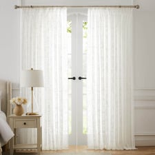 Adain Sheer Pencil Pleat Single Panel Curtain
