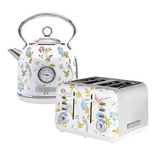 2 Piece Elveden 1.7L Dome Kettle & 4 Slice Toaster Set