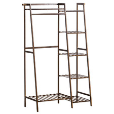 80cm Guerrero 7 Shelf Bamboo Clothing Rack