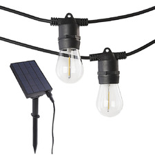 Warm White Solar Outdoor Festoon Lights