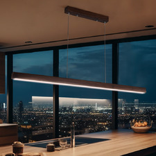 Twyla Walnut Timber LED Pendant Light