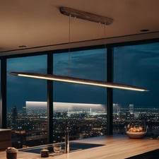 Odell Walnut Timber LED Pendant Light