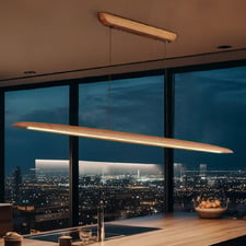Eldrik Beech Wood LED Pendant Light