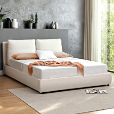 Canova Boucle Platform Bed