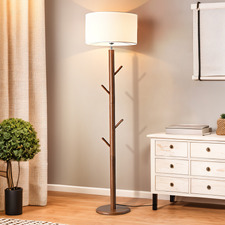 Luxora Rubberwood Floor Lamp
