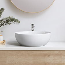 Cove 320mm Gloss White Ceramic Above Counter Basin