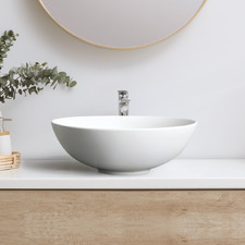 Cove 400mm Round Matte Ceramic Above Counter Basin