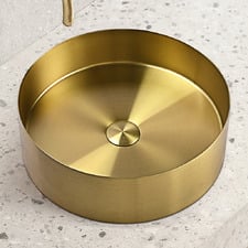 Haines 400mm Round Stainless Steel Above Counter Basin