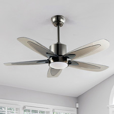 Kyra 107cm Black DC Ceiling Fan with LED