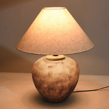 Antonelli Light Grey Ceramic Table Lamp