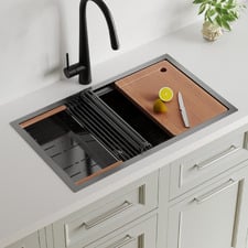 Orly Single Stainless Steel Kitchen Sink & Accessories Package