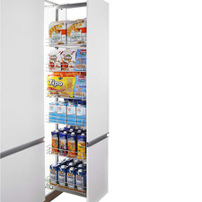 140-170cm Height-Adjustable Larder Pull-Out Pantry