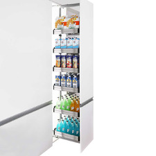 140-170cm Height-Adjustable Bistro Pull-Out Pantry