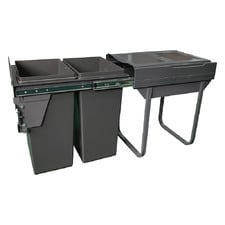 Domestique Plus 60L Twin Slide Out Waste Bin