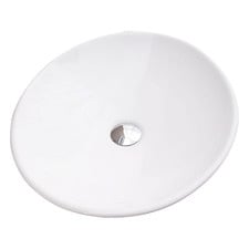 50cm White Oval Ceramic Basin