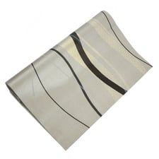Silver Flocking Curve Wallpaper
