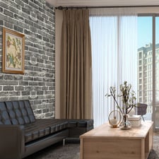 Grey Faux Brick Wallpaper