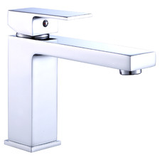 16.3cm Chrome Square Basin Mixer Tap