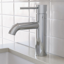Round Quartz Basin Mixer Tap
